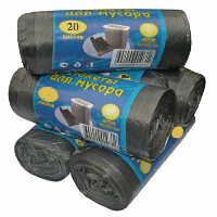 Мешок ПНД  60см/ 80см, 60л мус 30шт прочный